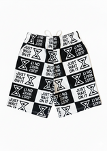 Load image into Gallery viewer, JWOI Black &amp; White Shorts