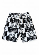 Load image into Gallery viewer, JWOI Black &amp; White Shorts